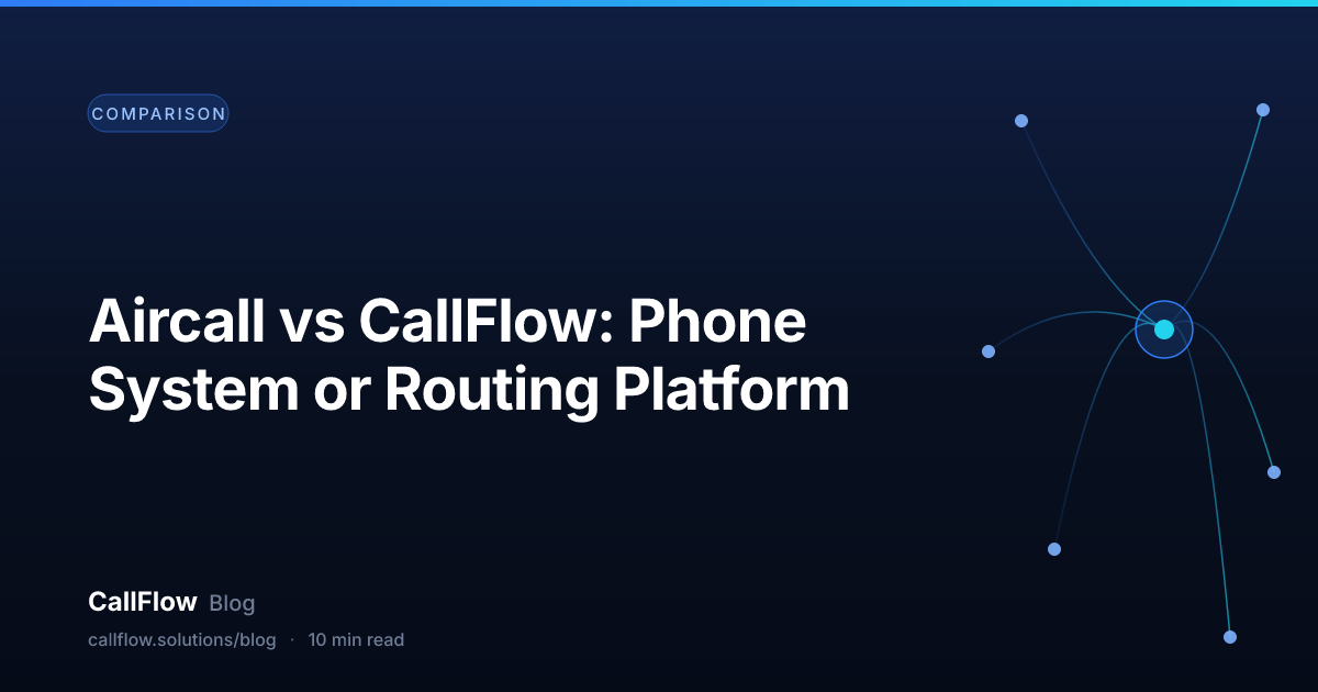 Aircall vs CallFlow: Phone System or Routing Platform – Comparison article from the CallFlow blog