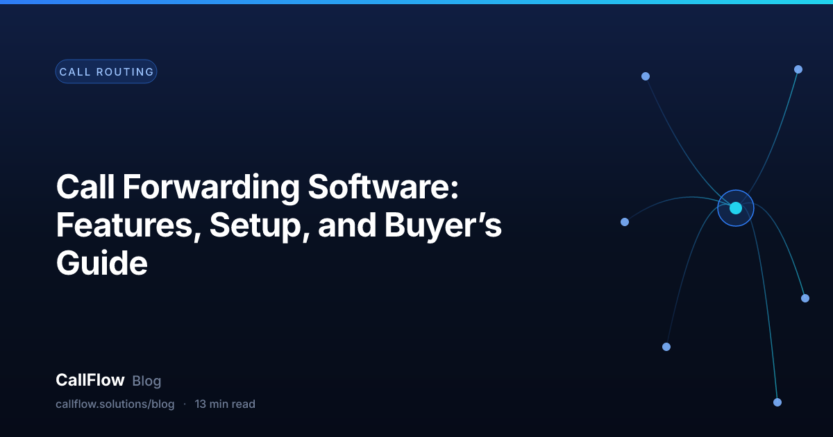 Call Forwarding Software: Features, Setup, and Buyer’s Guide – Call Routing article from the CallFlow blog
