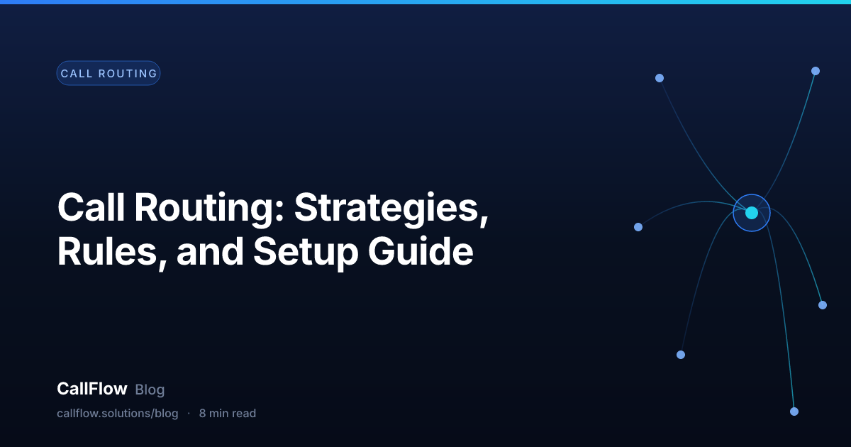Call Routing: Strategies, Rules, and Setup Guide – Call Routing article from the CallFlow blog
