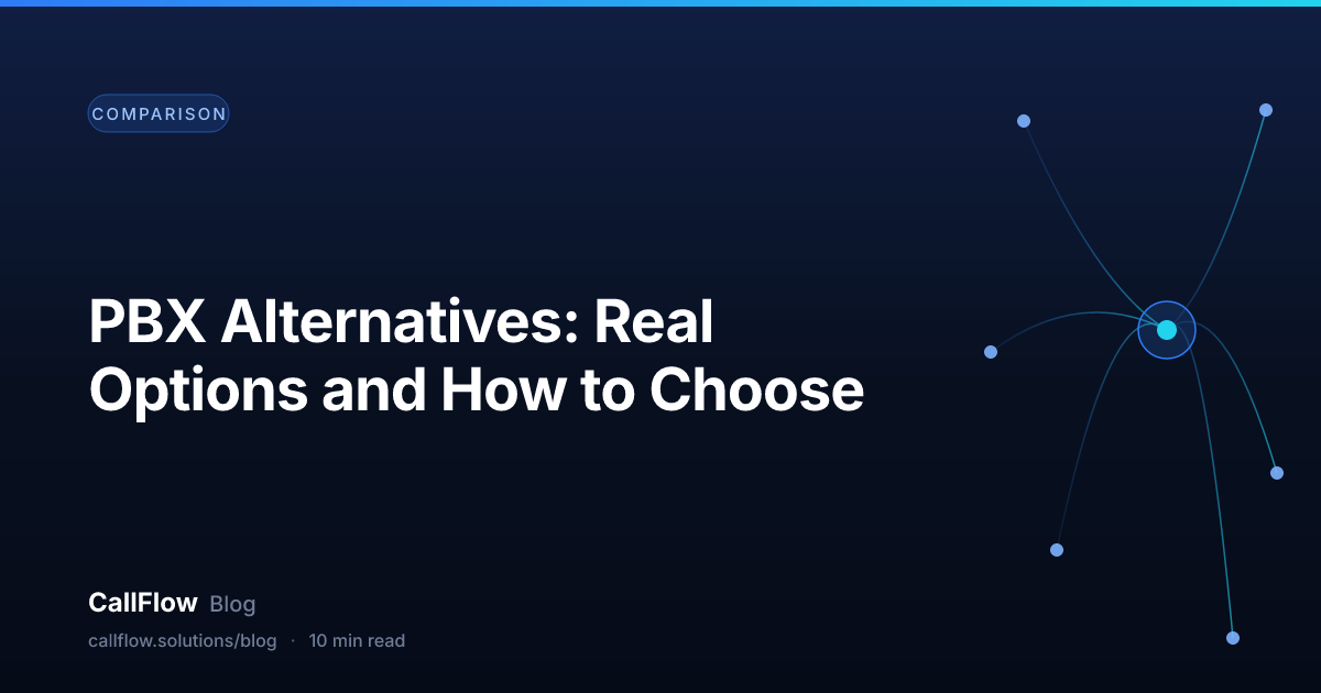 PBX Alternatives: Real Options and How to Choose – Comparison article from the CallFlow blog