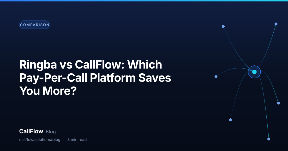 Ringba vs CallFlow: Which Pay-Per-Call Platform Saves You More? – Comparison article from the CallFlow blog
