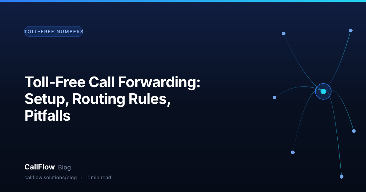 Toll-Free Call Forwarding: Setup, Routing Rules, Pitfalls – Toll-Free Numbers article from the CallFlow blog
